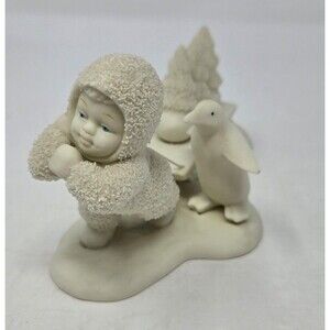 VINTAGE DEPARTMENT 56 SNOWBABIES FIGURINE CHRISTMAS DECOR BRINGING STARRY PINES